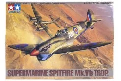 61035 | Tamiya 1/48 Supermarine Spitfire Mk.Vb Trop. Fighter Scaled Plastic Model Kit