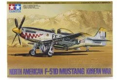 61044 | Tamiya 1/48 North American Korean War F-51D Mustang Scaled Plastic Model Kit