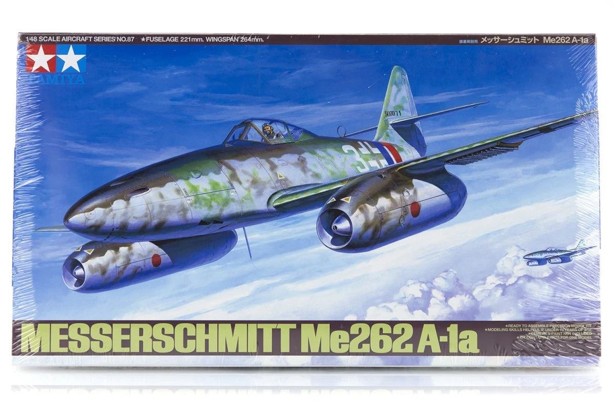 61087 | Tamiya 1/48 Messerschmitt Me 262 A-1a Fighter Scaled Plastic Model Kit 3 61087 | Tamiya 1/48 Messerschmitt Me 262 A-1a Fighter Scaled Plastic Model Kit