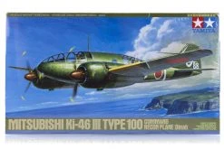 61092 | Tamiya 1/48 Mitsubishi Ki-46 III Type 100 Dinah Command Recon Aircraft Scaled Plastic Model Kit