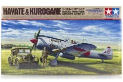 61116 | Tamiya 1/48 Nakajima Hayate Frank Fighter W/Kurogane Scenery Set Scaled Plastic Model Kit