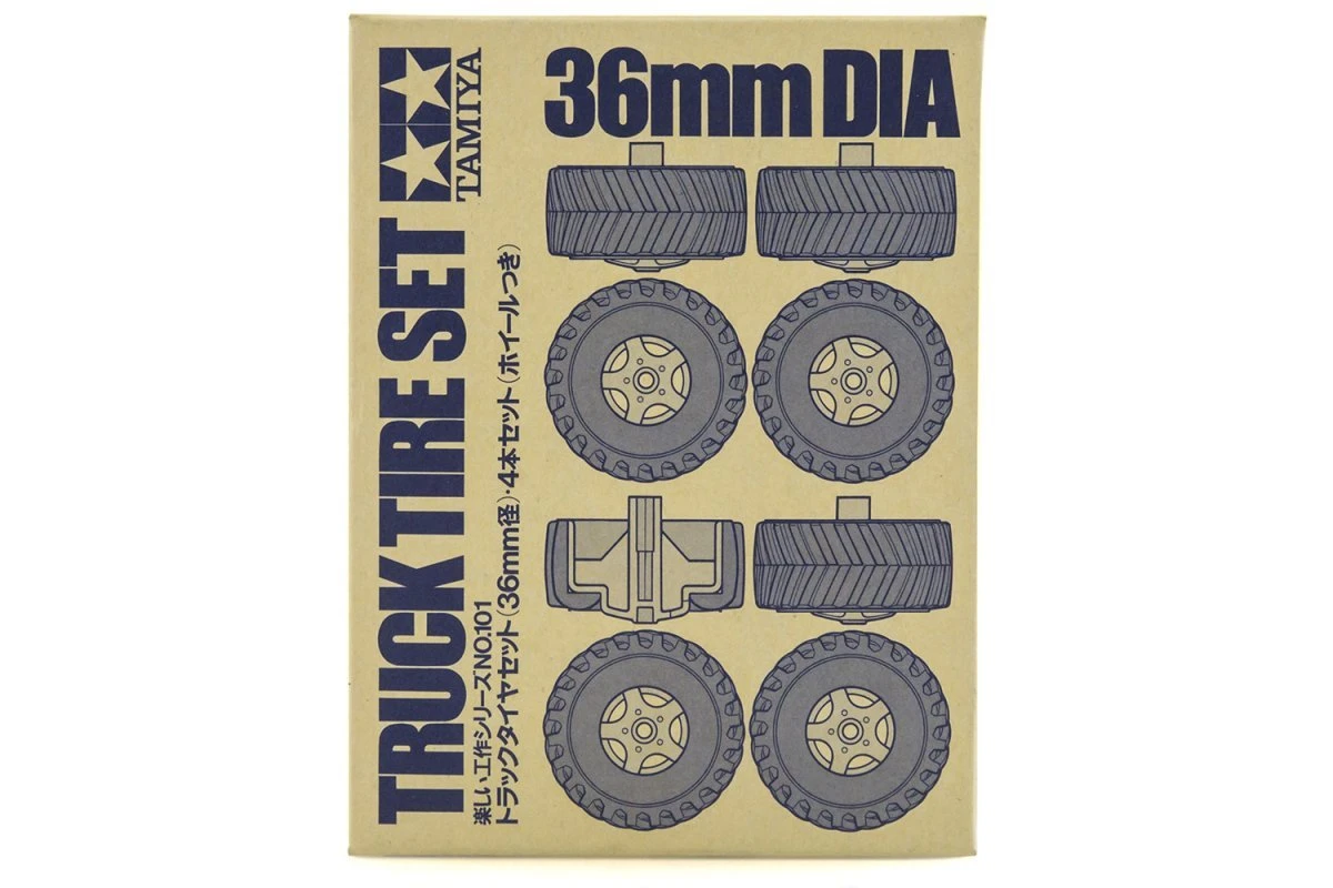 70101 | Tamiya 36mm Truck Tire Set 4Pcs 3 70101 | Tamiya 36mm Truck Tire Set 4Pcs