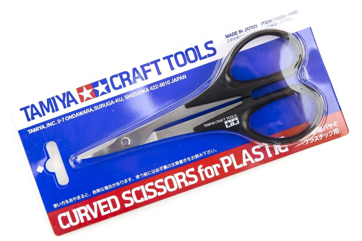 74005 | Tamiya Modeling Curved Scissors For Plastic Parts 3 74005 | Tamiya Modeling Curved Scissors For Plastic Parts