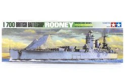 77502 | Tamiya 1/700 British Rodney Battleship (Waterline Series) Plastic Model Kit