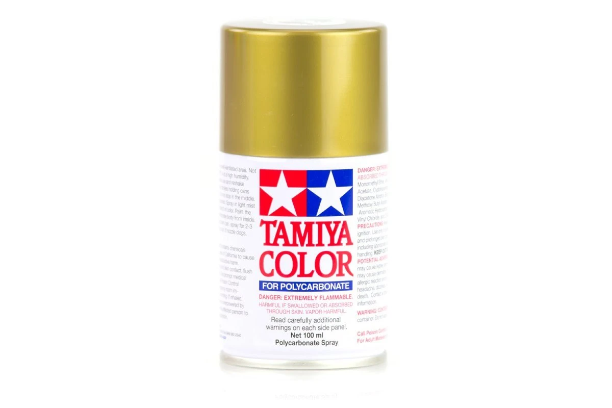 86013 | Tamiya PS-13 Gold Polycarbonate Spray Paint 100ml 3 86013 | Tamiya PS-13 Gold Polycarbonate Spray Paint 100ml