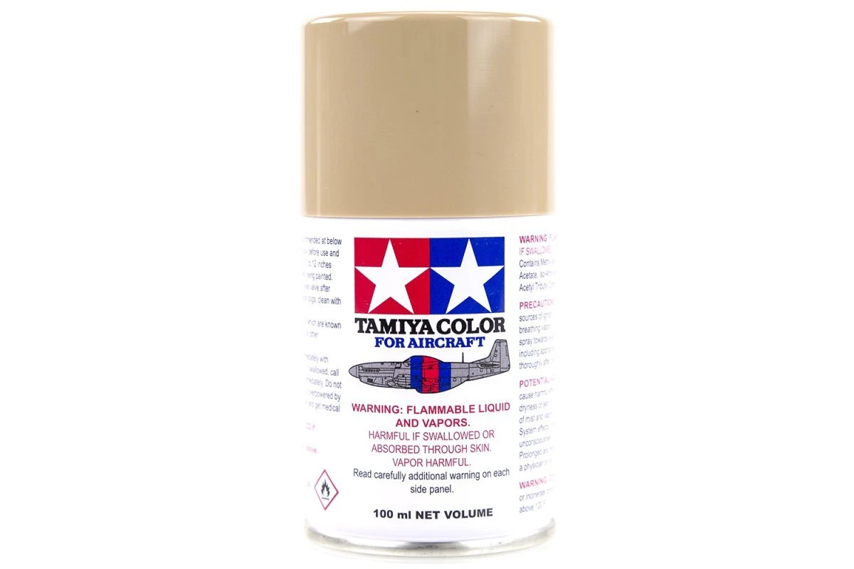 86515 | Tamiya AS-15 Tan (USAF) Aircraft Series Spray Paint 100ml 3 86515 | Tamiya AS-15 Tan (USAF) Aircraft Series Spray Paint 100ml