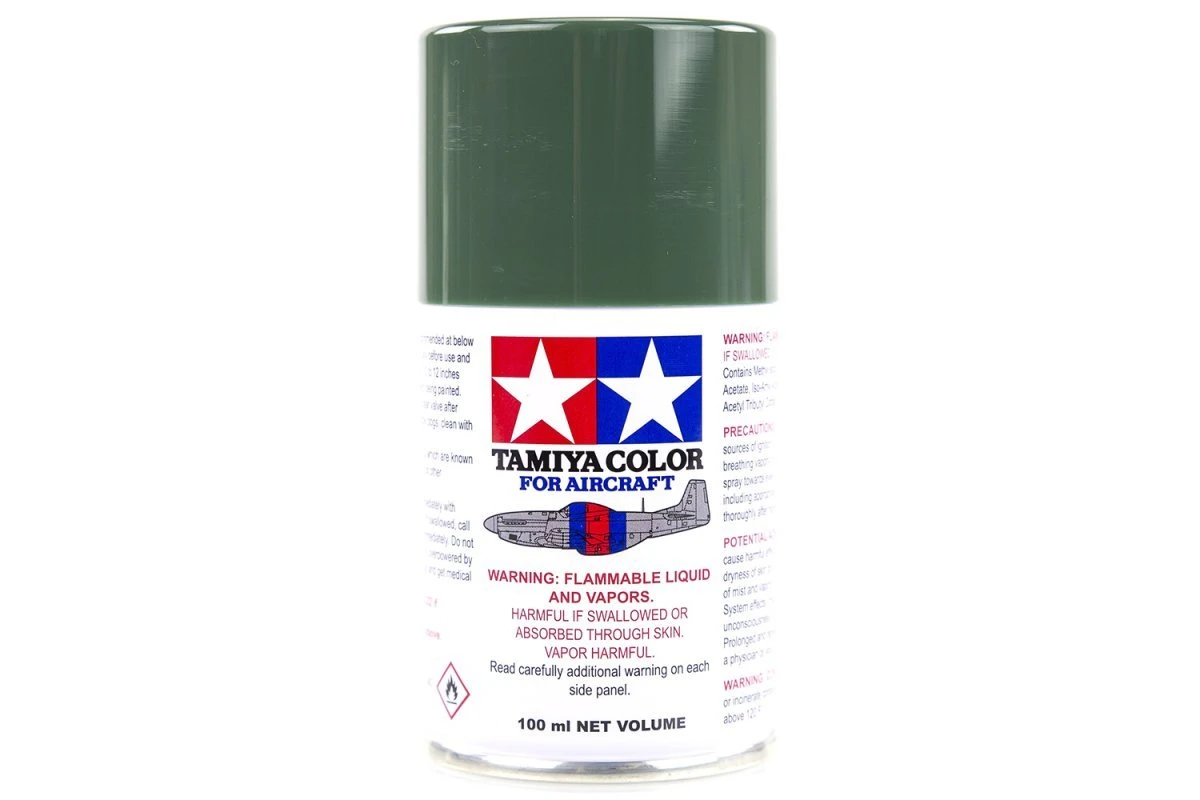 86517 | Tamiya AS-17 Dark Green (IJA) Aircraft Series Spray Paint 100ml 3 86517 | Tamiya AS-17 Dark Green (IJA) Aircraft Series Spray Paint 100ml