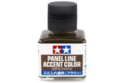 87132 | Tamiya Brown Panel Line Accent Colour Paint 40ml
