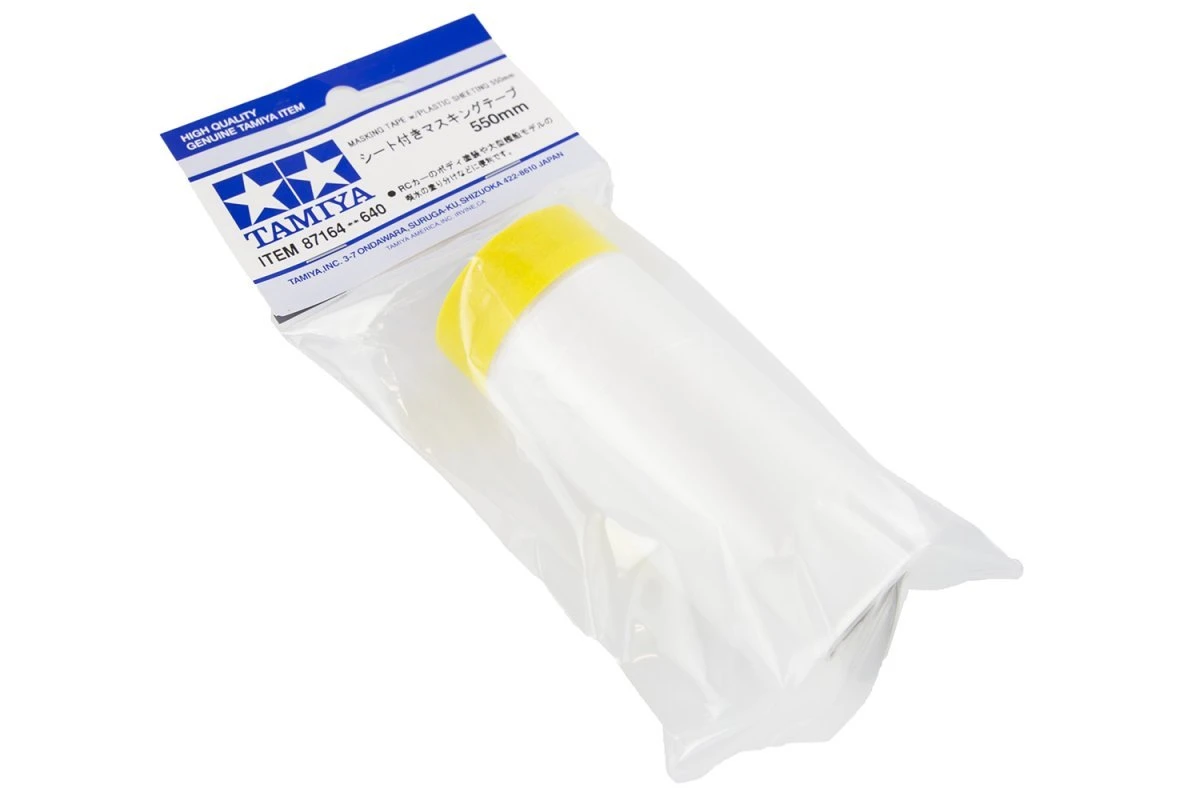 87164 | Tamiya 550mm Masking Tape W/ Plastic Sheeting 3 87164 | Tamiya 550mm Masking Tape W/ Plastic Sheeting